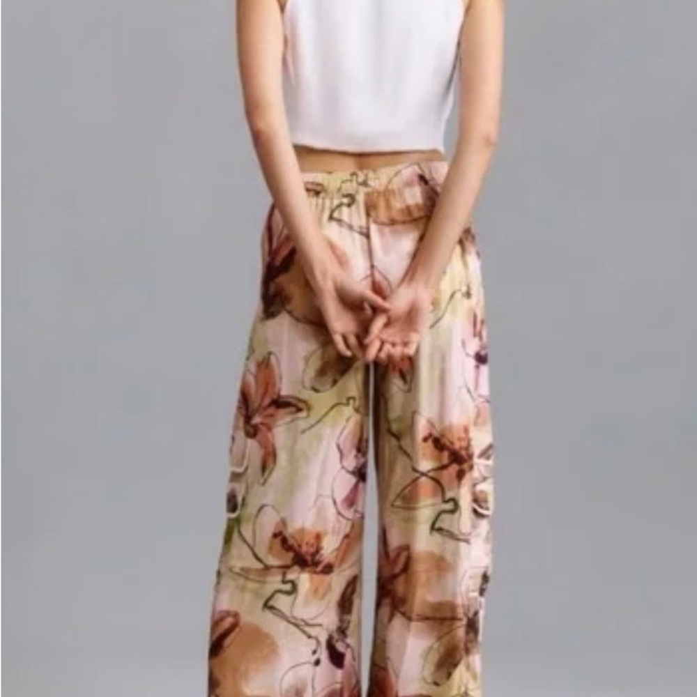Anthropologie Palazzo Utility Pants - Picture 3 of 11